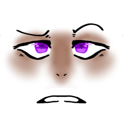 Confused Purple Eyes (Dark Skin-tone)