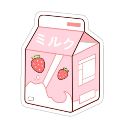 Strawberry Milk Sticker