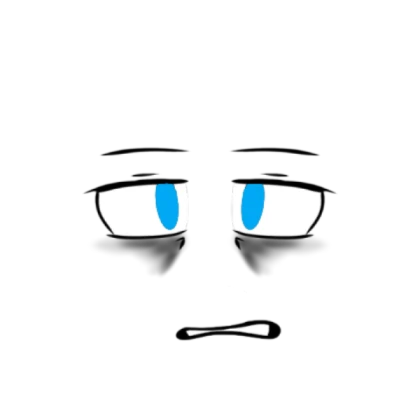 Blue eyes tired face