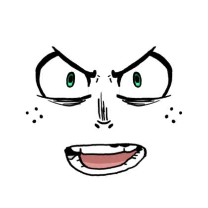 Angry Deku Face
