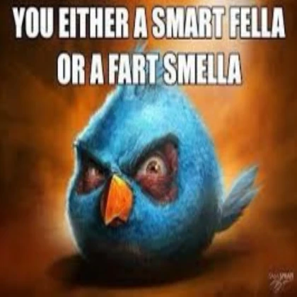 you either a smart fella or fart smell