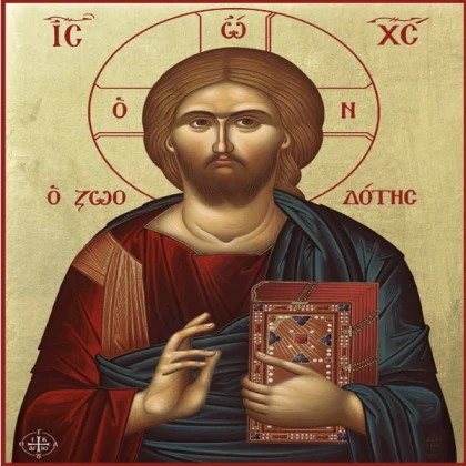 greek orthodox icon of christ