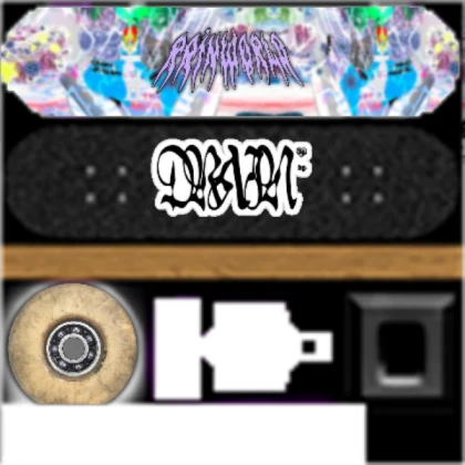 simple icedancer x rainworld drain gang skateboard