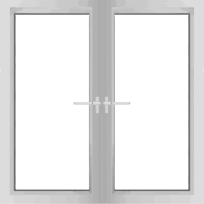 Transparent Glass Door