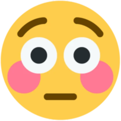Flushed Emoji