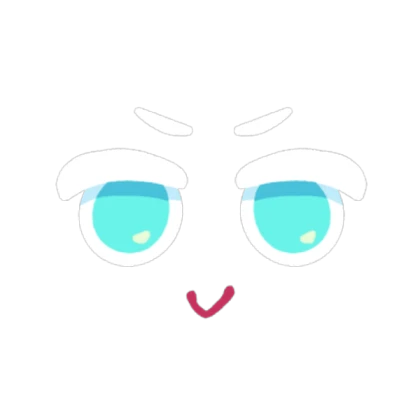 strawberry crepe cookie (cookie run) - face