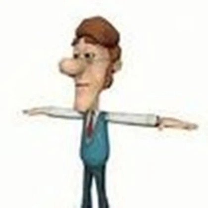 jimmy's father t-posing in the white void