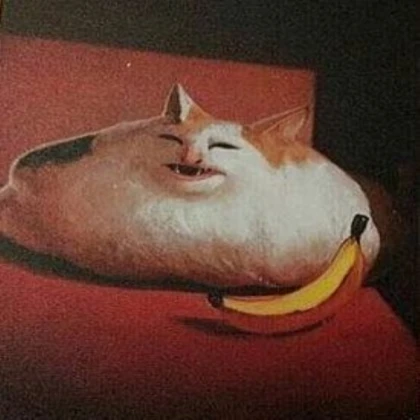 Cat & Banana Painting