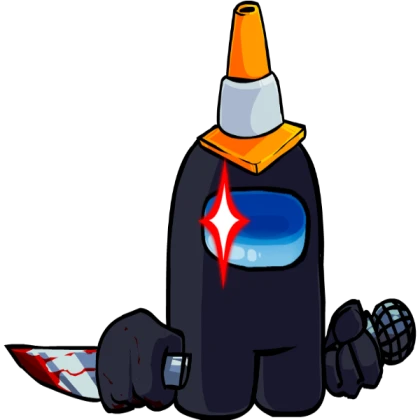 FNF - Black (Impostor) Stare