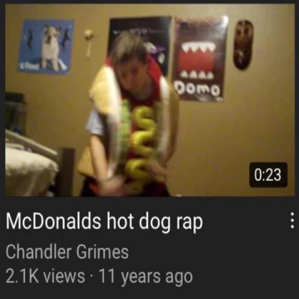 "Mcdonalds hot dog rap"