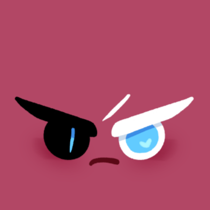 red velvet cookie RHS (cookie run) - face