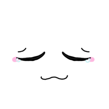 hanna's sleep cry face for character