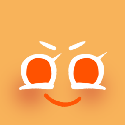 orange cookie RHS (cookie run) - face