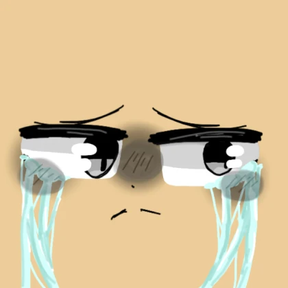 CC / crying child eye face