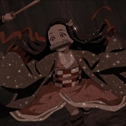 Sparkly Kimetsu No Yaiba Nezuko Kamado