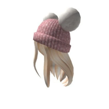 Blonde hair with bonet Roblox Decal