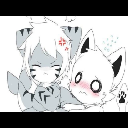 Squid dog crying because tiger shark don't like