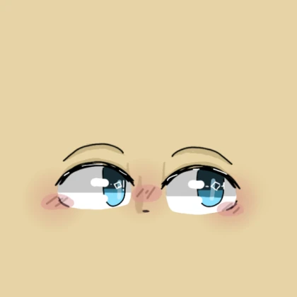 tu bb o face / eyes blue