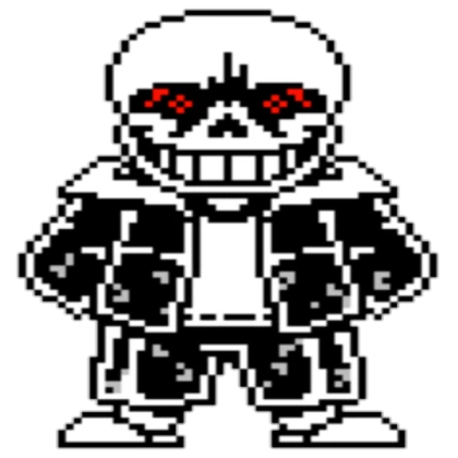 DUST!TALE SANS [WING LEVEL] SPRITE 2