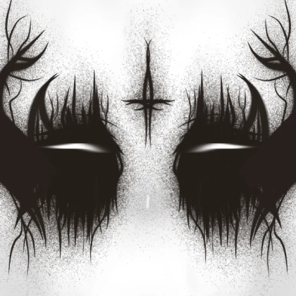 Corpse Paint Goth Makeup V1