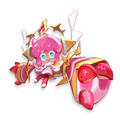 Strawberry Crepe In attack mode (Cookie run)