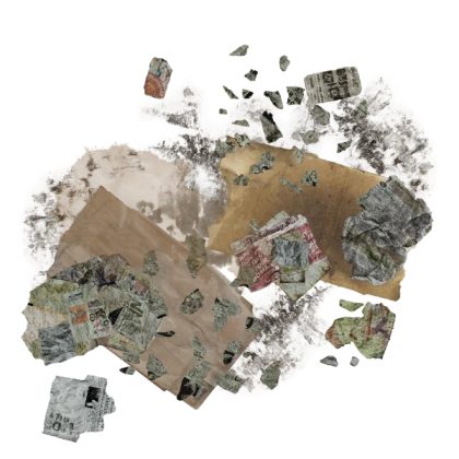 trash garbage litter newspaper cardboard