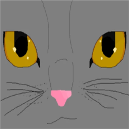 Cat Face (Gray Cat)
