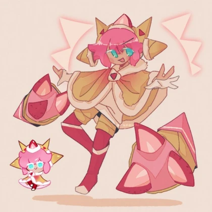 Strawberry Crepe Cookie (Cookie Run: Kingdom)