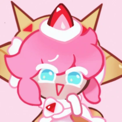 Strawberry crepe cookie