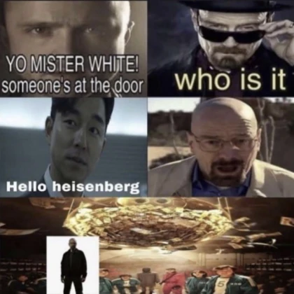 mr white in squid game!!!!!!