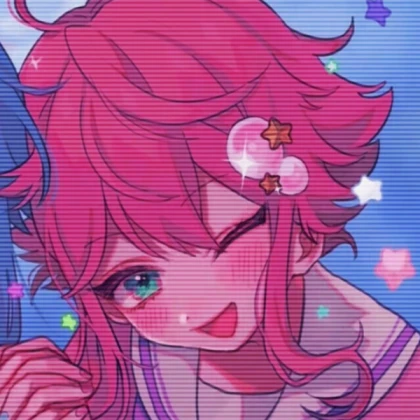 anime pinky hair pfp