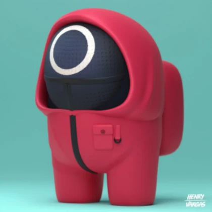 when the squid game guard is sus!