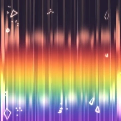 Rainbow sparkly | Hair texture