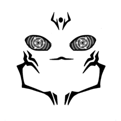Black Galaxy Rinnegan with Sukuna marks [Shindo]