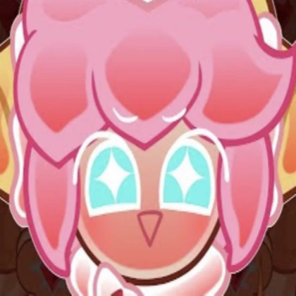 strawberry crepe cookie looks at you