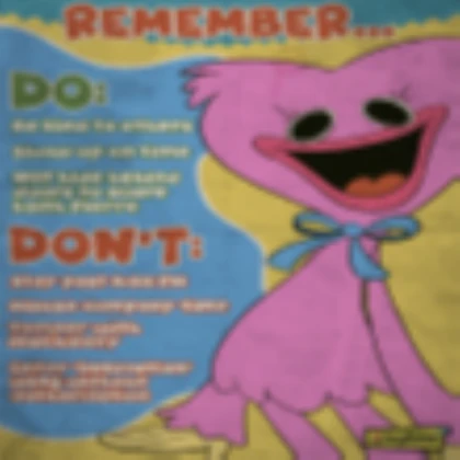 Pink Huggy Poster [Poppy Playtime]