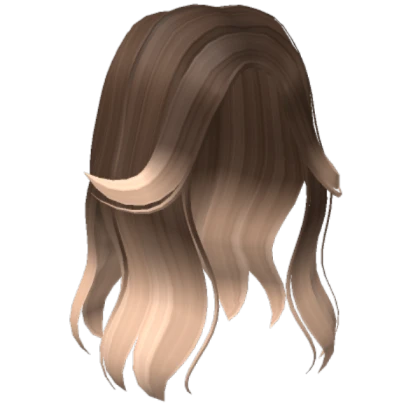 Aesthetic Split Bangs Hair in Brown to Blonde