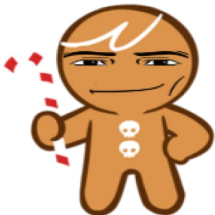 Man face gingerbrave cookie