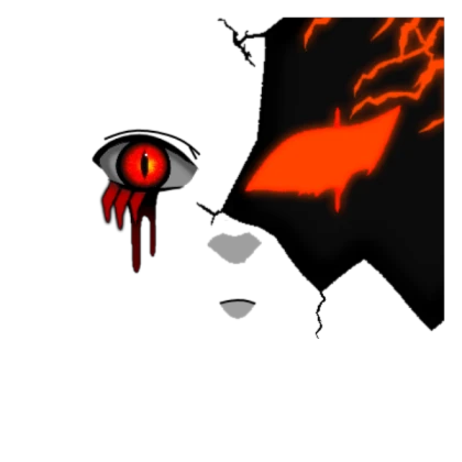 shindo life demon cracked face