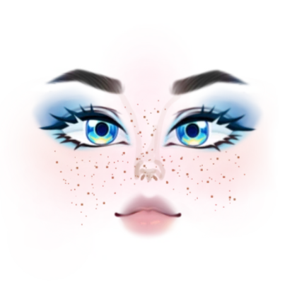 Blue eyes Freckles