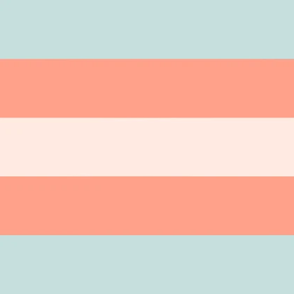 cottagecore trans flag