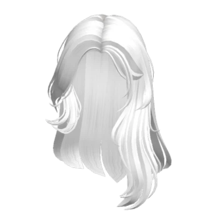 White Kawaii Cute Long Hair