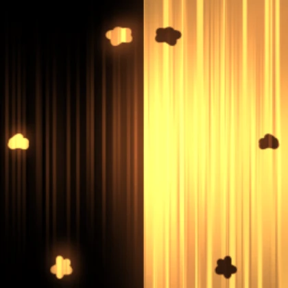 Split Gold Stars | Hair texture