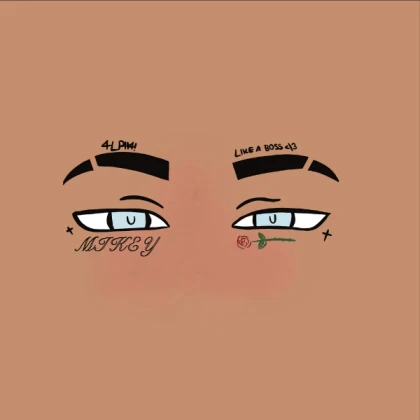 Mikey Alpha like a boss face tat