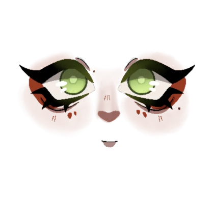 shindo face green eyes