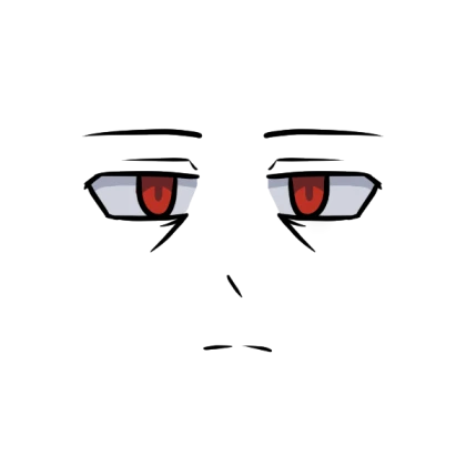 tired male face (red)