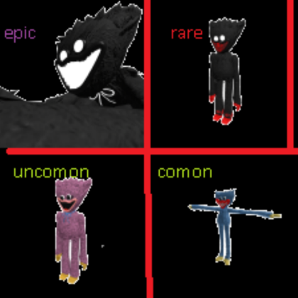 comon uncomon rare epic