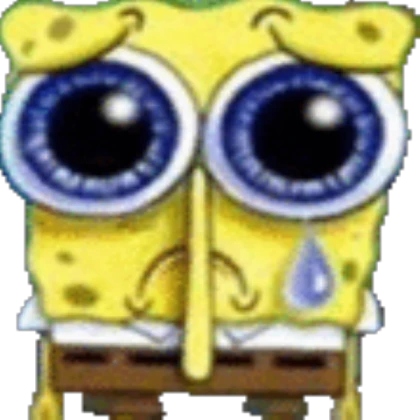 spongebob cry