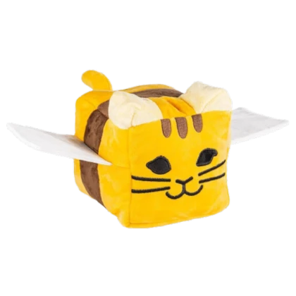 Marketable bee swarm plush tabby