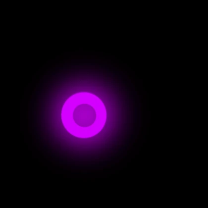 Glowing cartoony eyes (purple)
